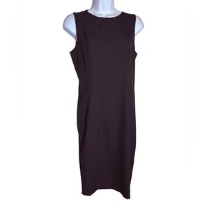 Michael Kors Dress Size 6 Classic Black‎ Sleeveless Midi Dress PERFECT 🖤🖤🖤